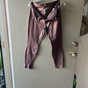 Seven For All Mankind Brown Suede Skinny Jeans